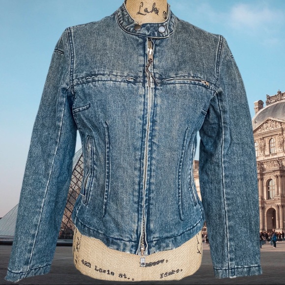 Habitual Jackets & Blazers - HABITUAL Jeans Racer Denim Jacket